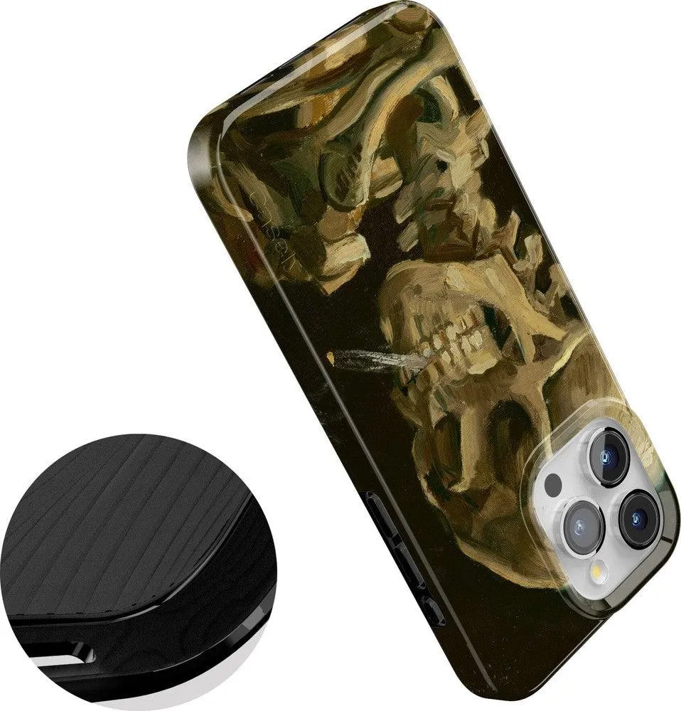 Clearance Price Van Gogh | Head of a Skeleton with a Burning Cigarette Phone Case  Stylish & Comfortable