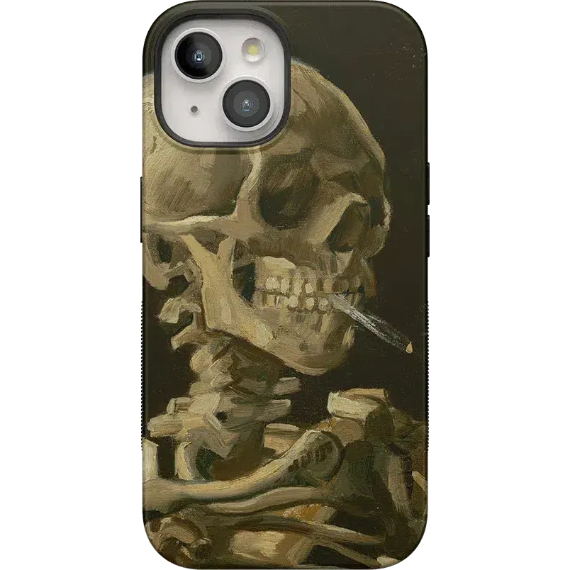 Clearance Price Van Gogh | Head of a Skeleton with a Burning Cigarette Phone Case  Stylish & Comfortable