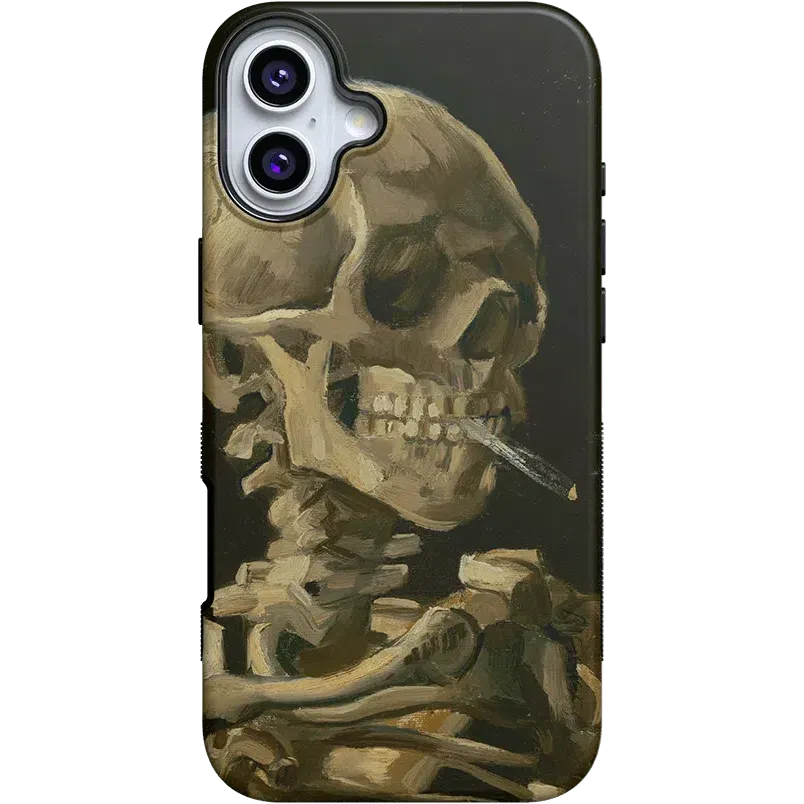 Clearance Price Van Gogh | Head of a Skeleton with a Burning Cigarette Phone Case  Stylish & Comfortable