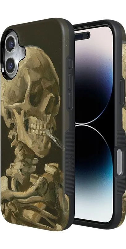 Clearance Price Van Gogh | Head of a Skeleton with a Burning Cigarette Phone Case  Stylish & Comfortable
