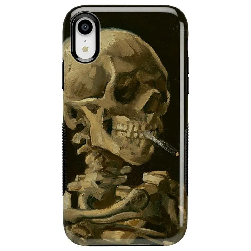 Clearance Price Van Gogh | Head of a Skeleton with a Burning Cigarette Phone Case  Stylish & Comfortable