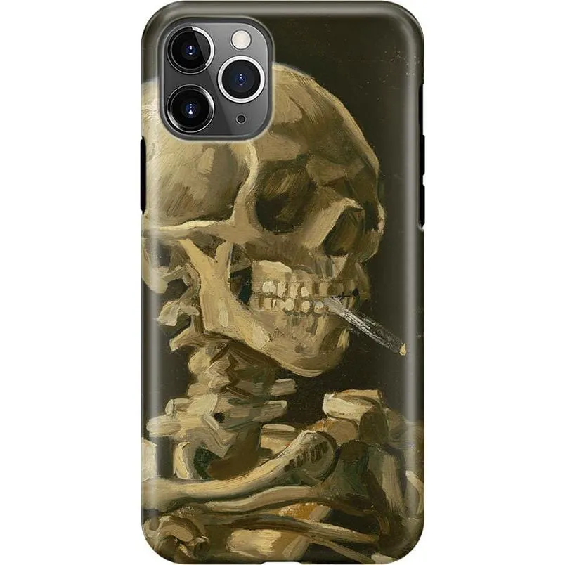 Clearance Price Van Gogh | Head of a Skeleton with a Burning Cigarette Phone Case  Stylish & Comfortable