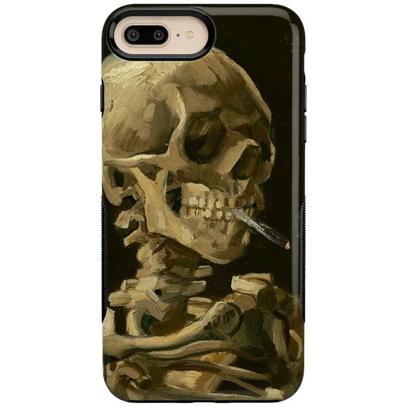 Clearance Price Van Gogh | Head of a Skeleton with a Burning Cigarette Phone Case  Stylish & Comfortable
