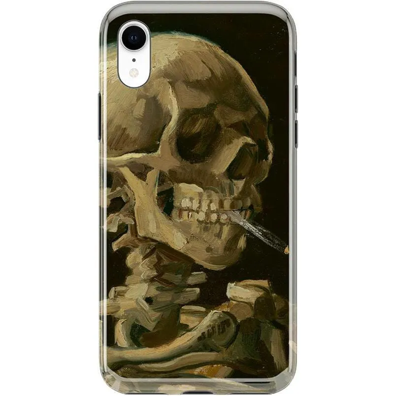 Clearance Price Van Gogh | Head of a Skeleton with a Burning Cigarette Phone Case  Stylish & Comfortable