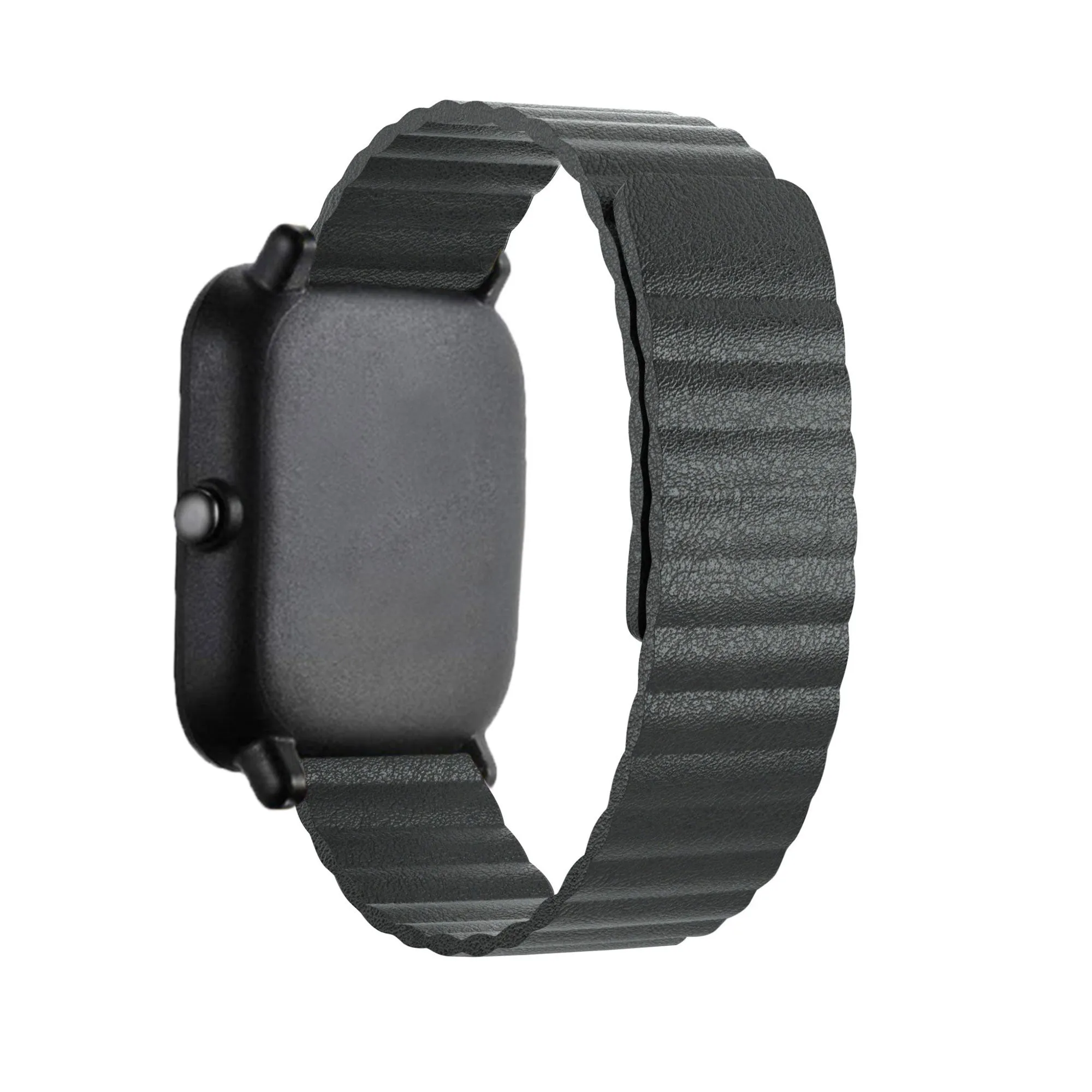 Clearance Price Xiaomi Amazfit GTS Leather Loop Strap (Black)  Stylish & Comfortable