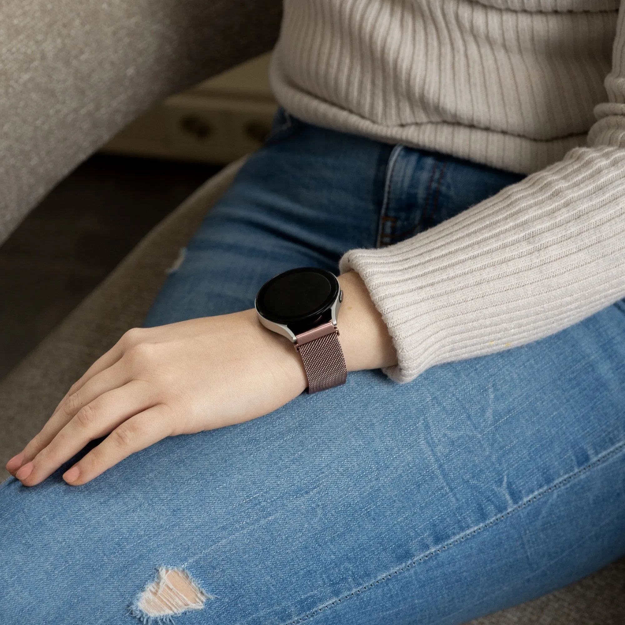 Clearance Price Xiaomi Amazfit GTS Milanese Strap (Pink)  Today Only!