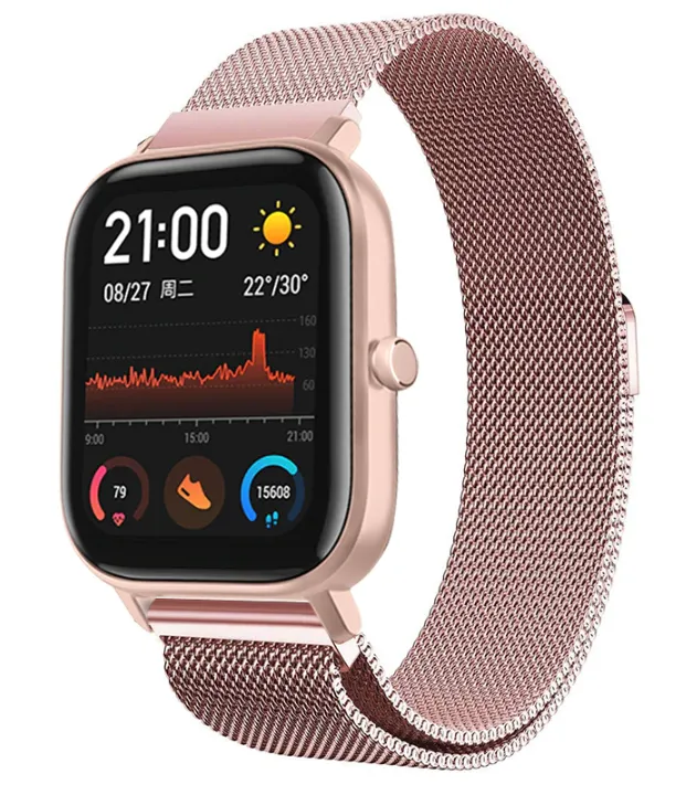 Clearance Price Xiaomi Amazfit GTS Milanese Strap (Pink)  Today Only!