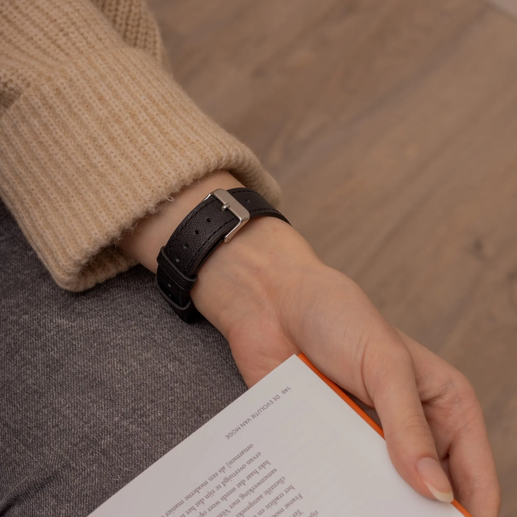 Clearance Price Xiaomi Amazfit GTS Modern Leather Strap (Black)  Almost Gone!