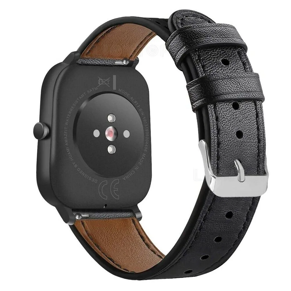 Clearance Price Xiaomi Amazfit GTS Modern Leather Strap (Black)  Almost Gone!