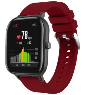 Clearance Price Xiaomi Amazfit GTS Silicone Strap (Burgundy)  Today Only!