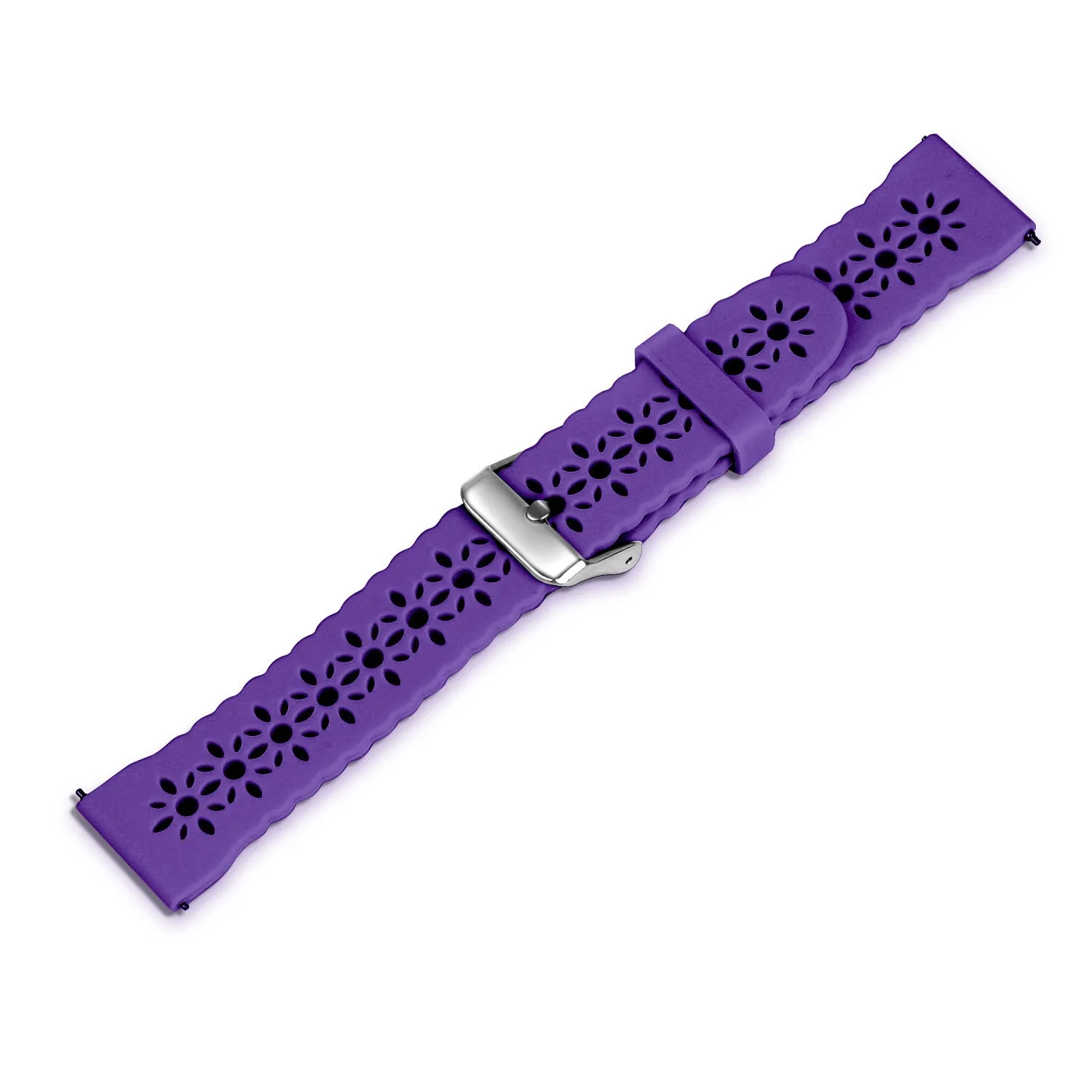 Clearance Price Xiaomi Amazfit GTS Silicone Strap Patterned (Deep Purple)  Dont Miss Out!