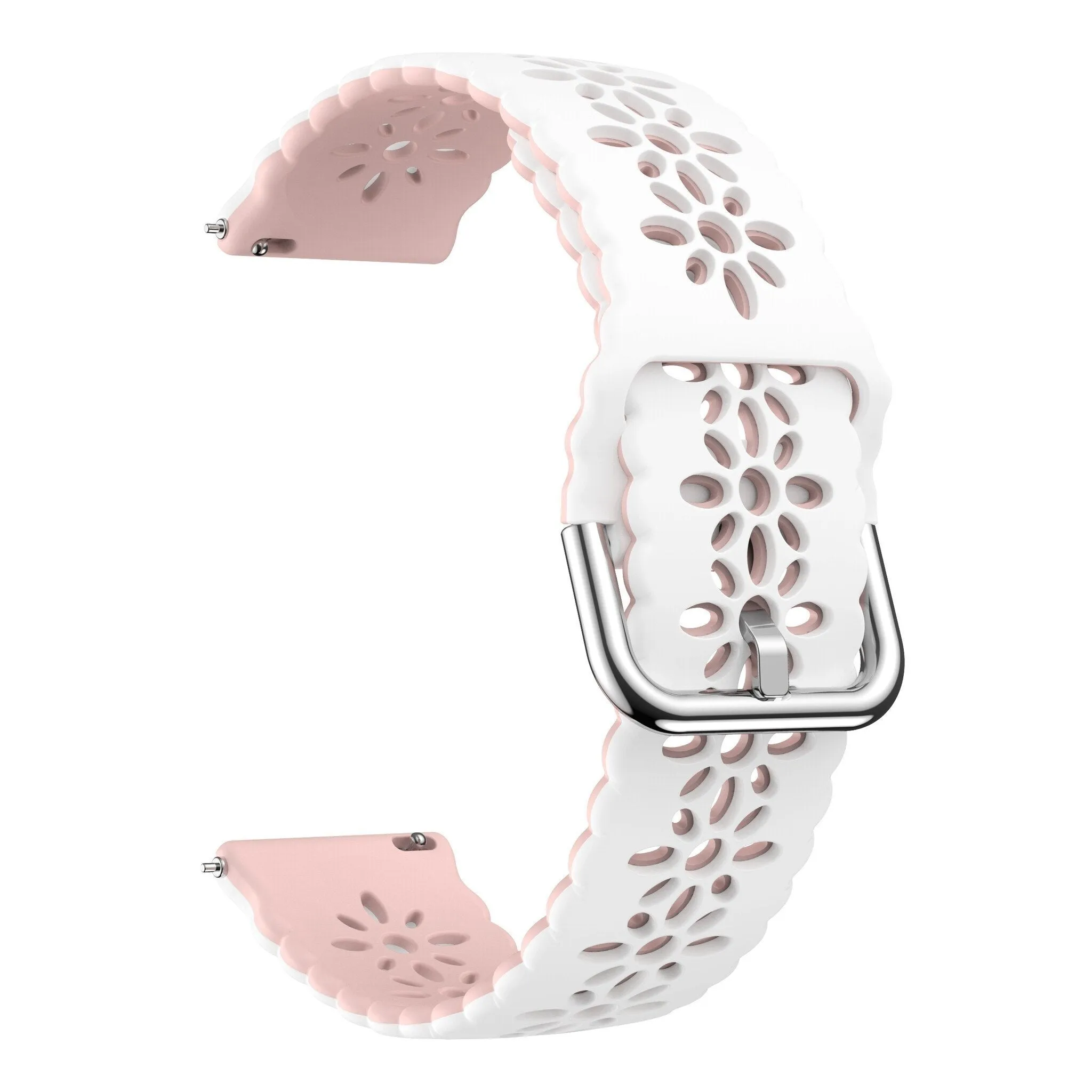 Clearance Price Xiaomi Amazfit GTS Silicone Strap Patterned (White/Pink)  Almost Sold Out!