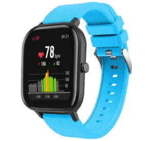 Clearance Price Xiaomi Amazfit GTS Silicone Strap Perfect Fit (Light Blue)  Limited Availability!