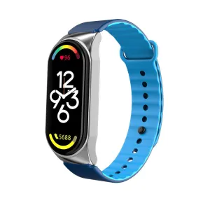 Clearance Price Xiaomi Mi Band 7 Silicone Strap link (Blue/Dark Blue)  Stylish & Comfortable