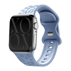 Clearance Price xoxo Wildhearts Apple Watch Silicone Strap Leopard Print (Light Blue)  Limited Release!