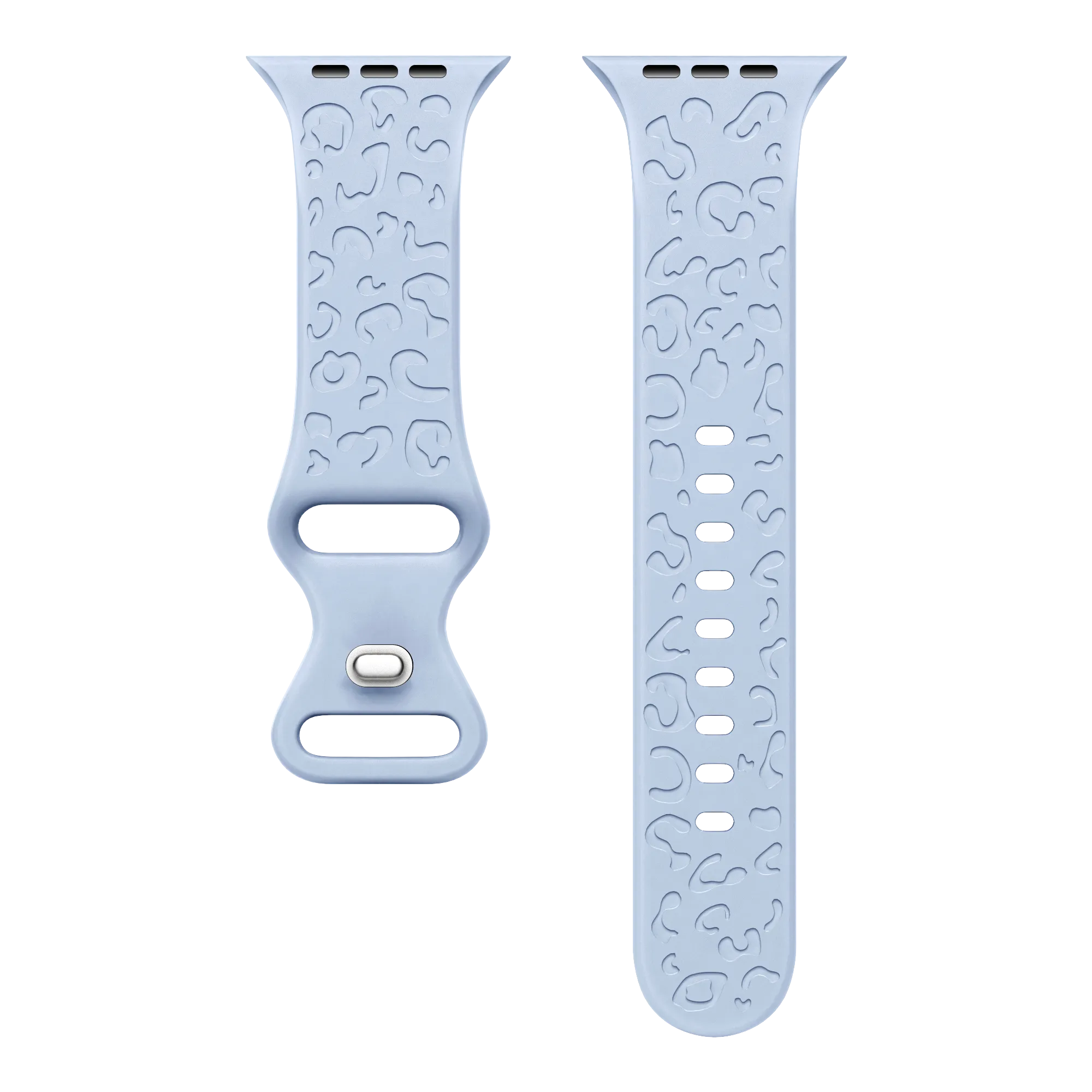 Clearance Price xoxo Wildhearts Apple Watch Silicone Strap Leopard Print (Light Blue)  Limited Release!