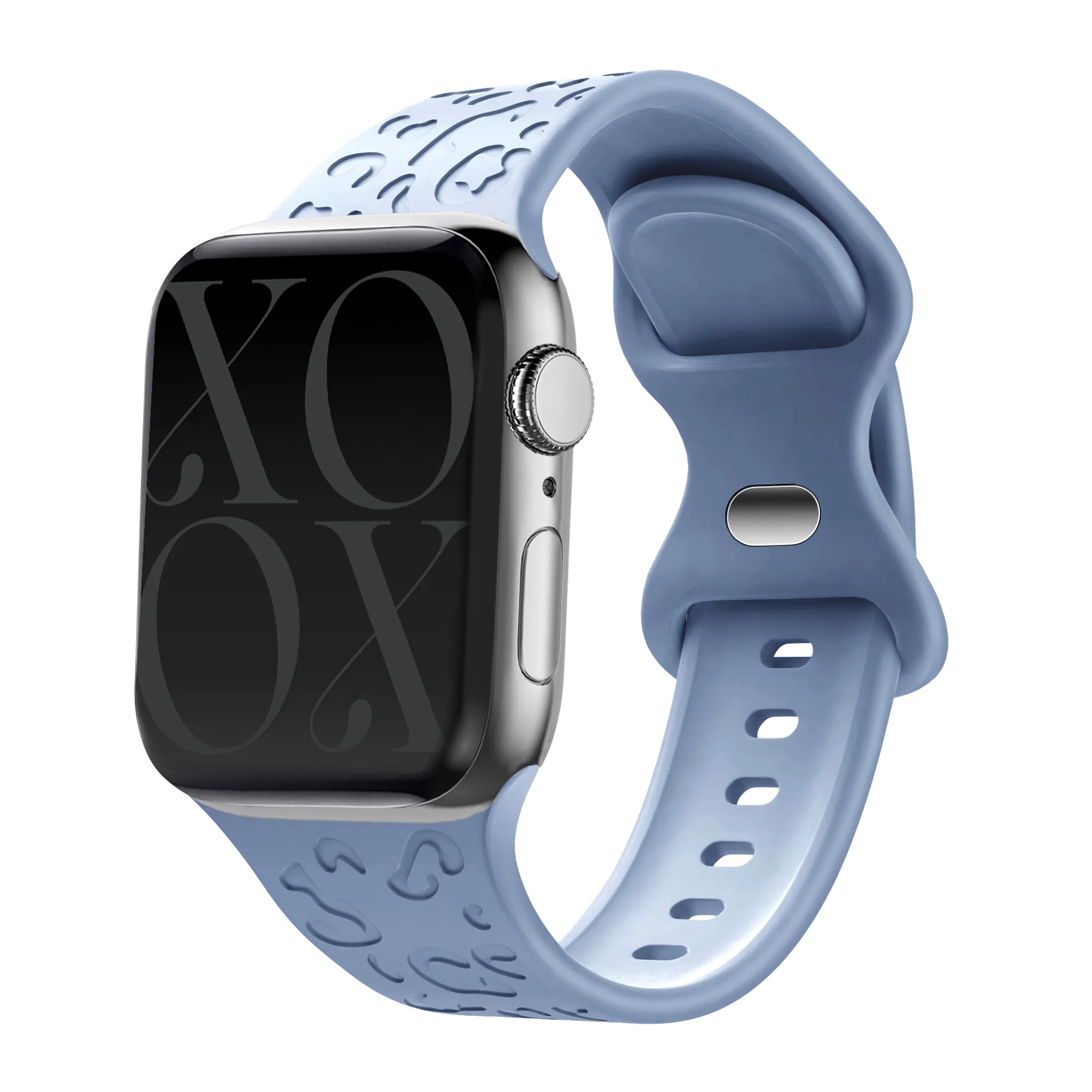 Clearance Price xoxo Wildhearts Apple Watch Silicone Strap Leopard Print (Light Blue)  Limited Release!