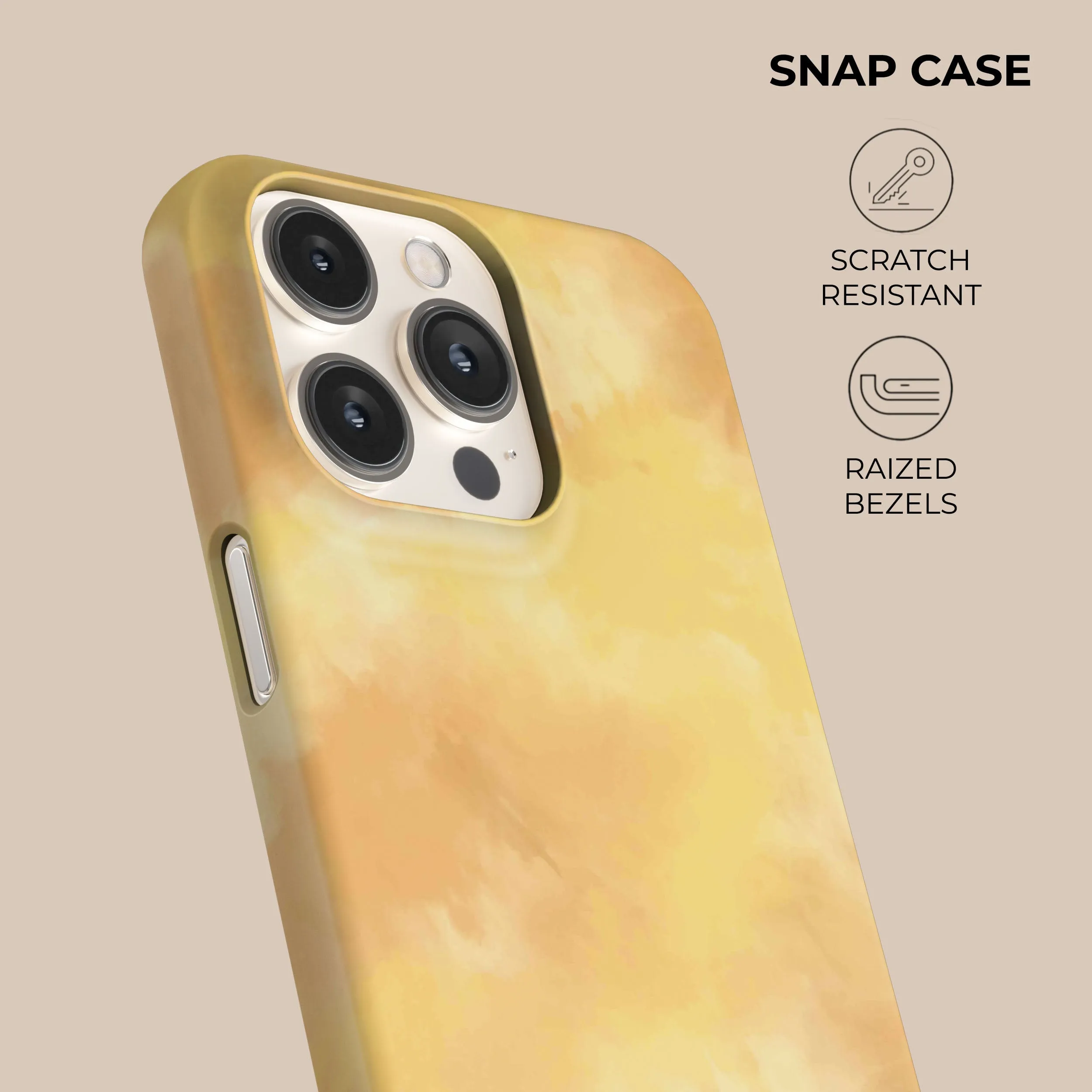 Clearance Price Yellow Tie Dye Phone Case  Today Only!
