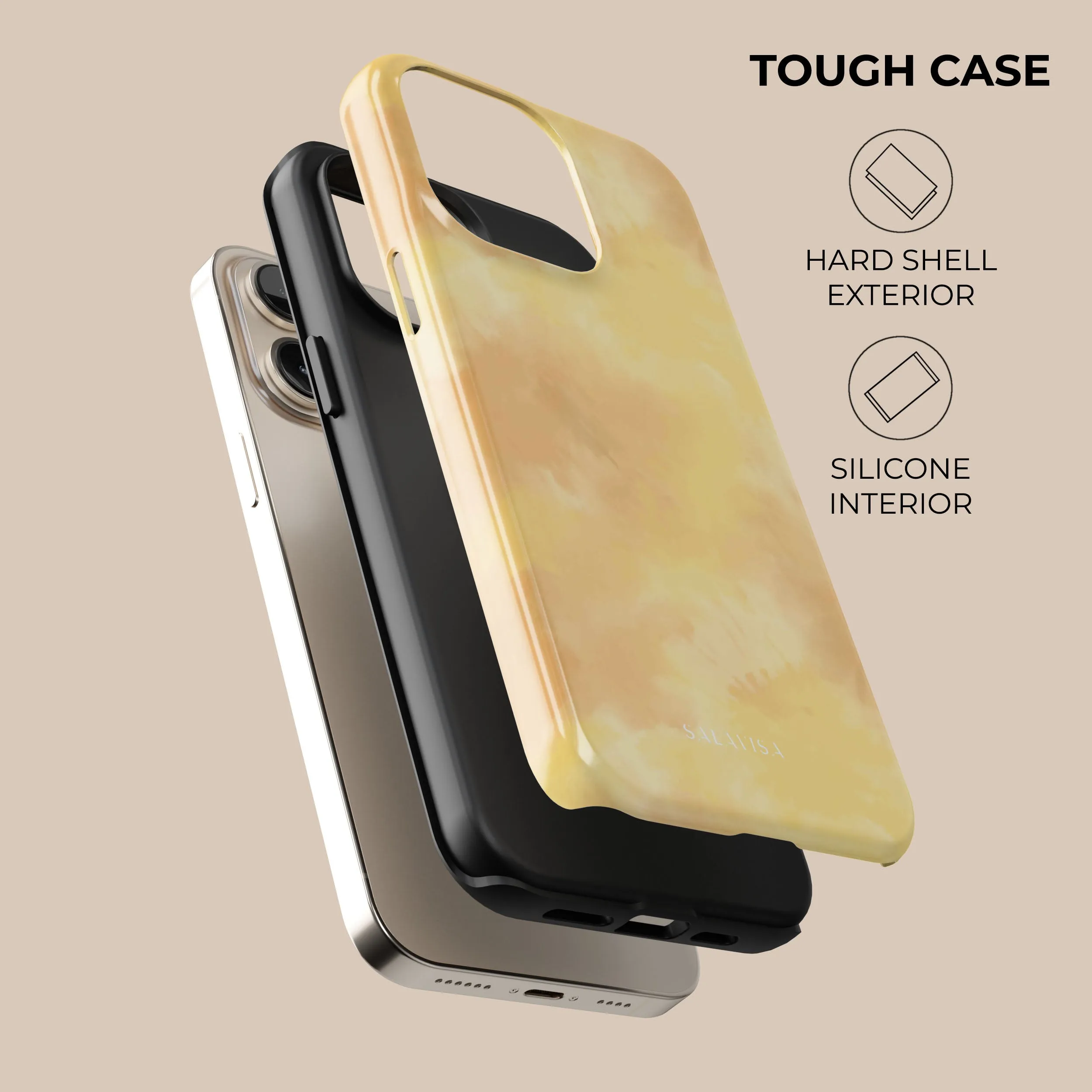 Clearance Price Yellow Tie Dye Phone Case  Today Only!