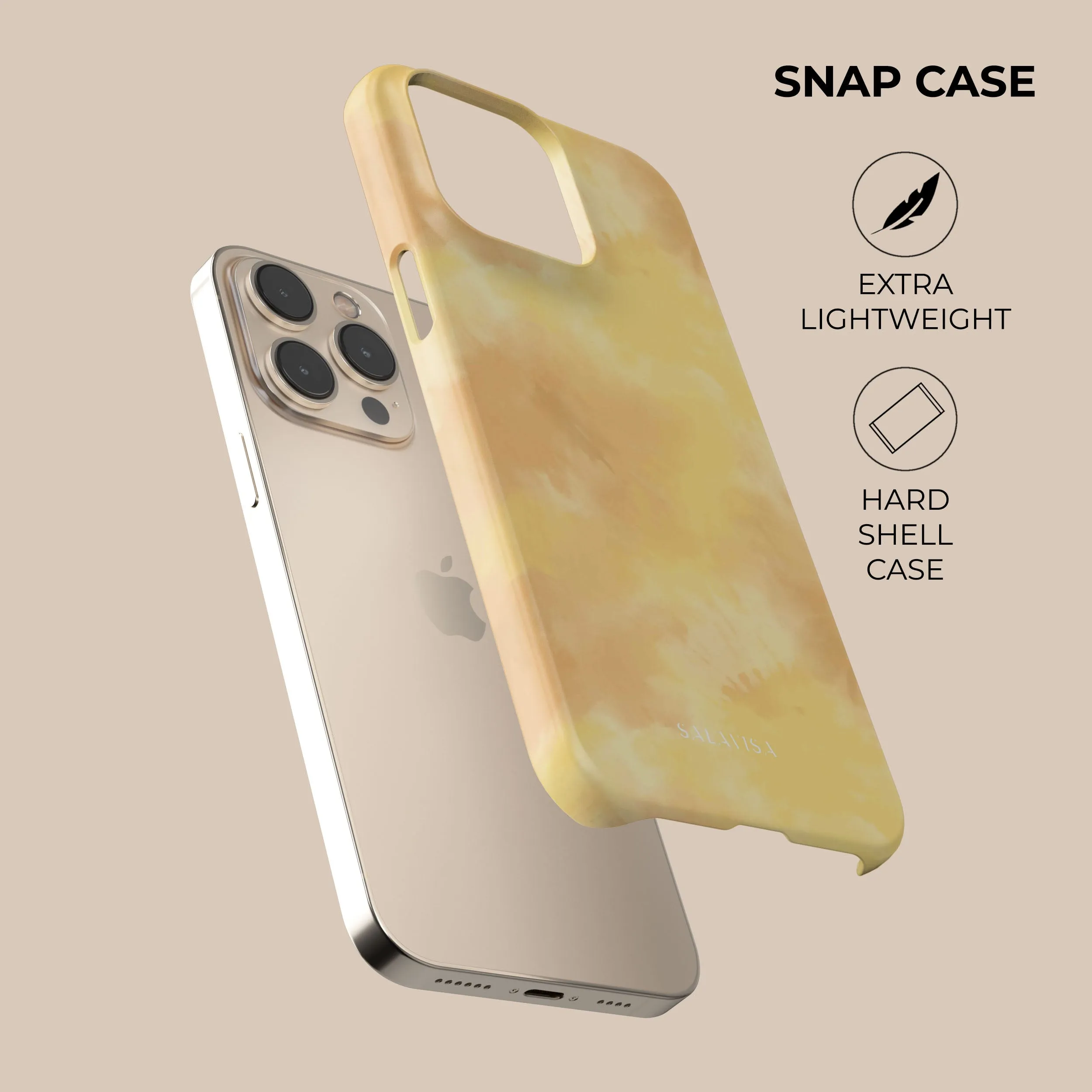 Clearance Price Yellow Tie Dye Phone Case  Today Only!