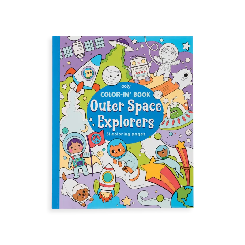 Color-in' Book - Outer Space Explorers