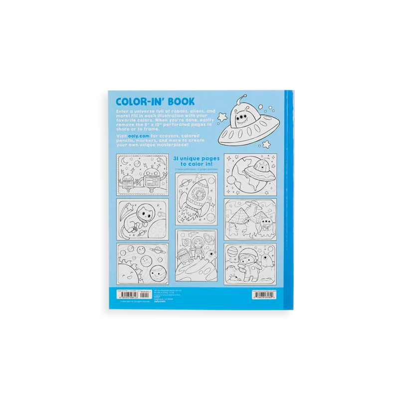 Color-in' Book - Outer Space Explorers