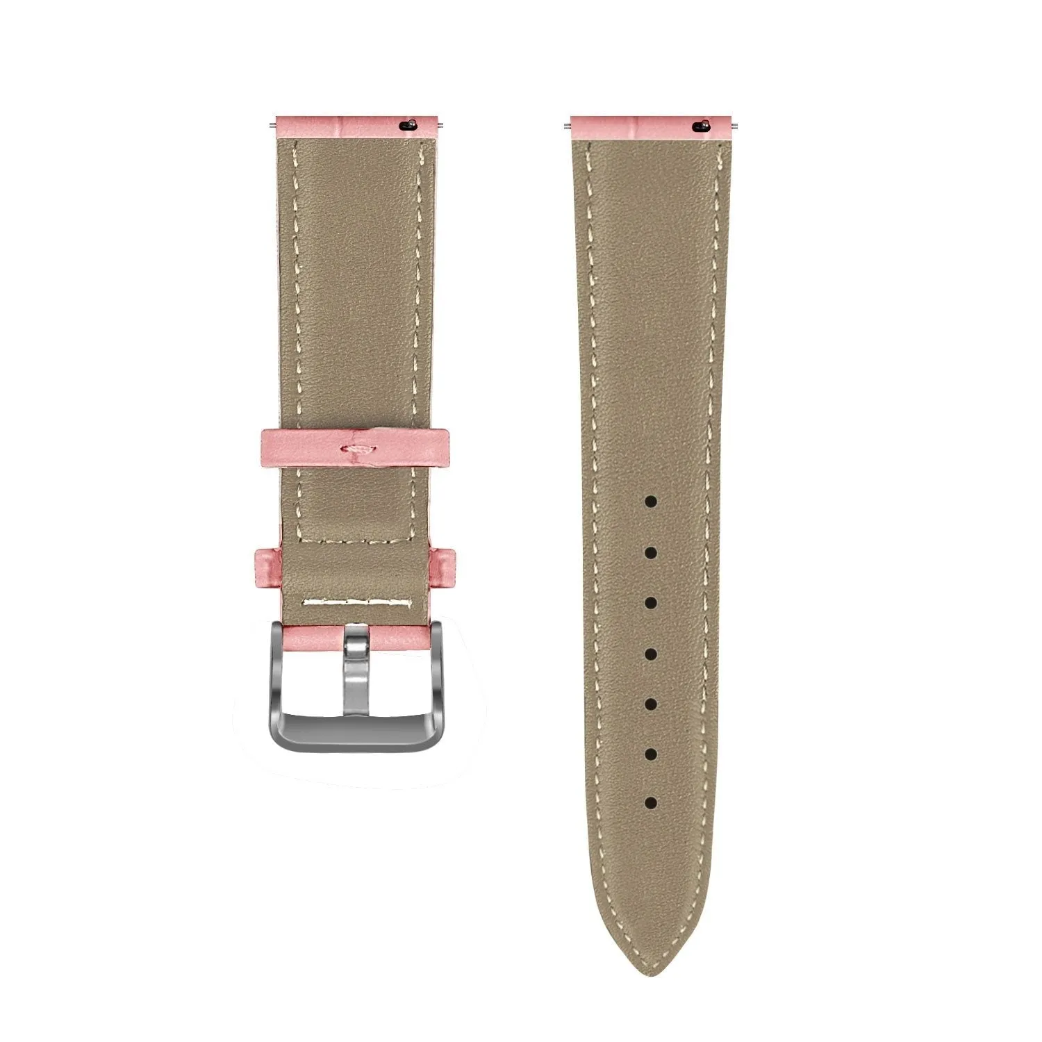 Customer Favorite Amazfit GTS 2 Leather Strap Crocodile Grain (Grey/Pink)  Going Fast!