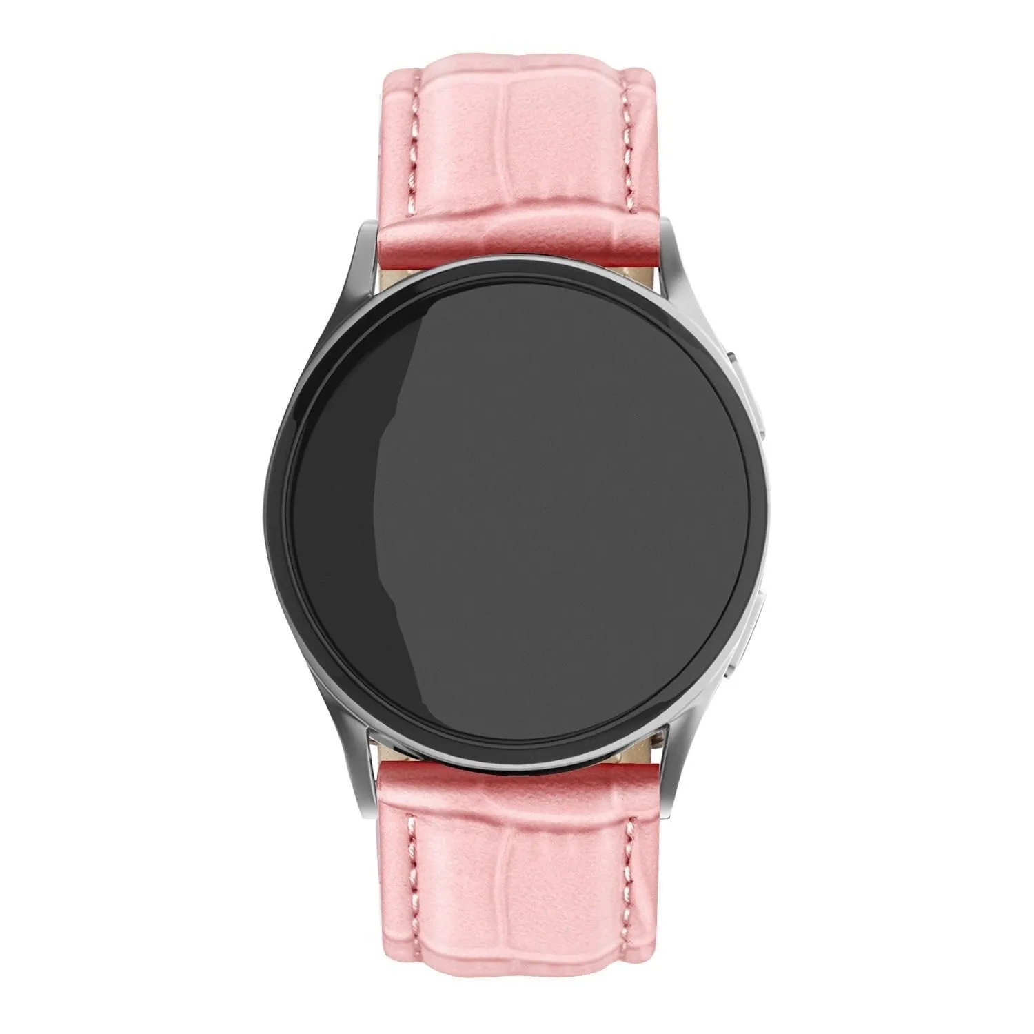 Customer Favorite Amazfit GTS 2 Leather Strap Crocodile Grain (Grey/Pink)  Going Fast!