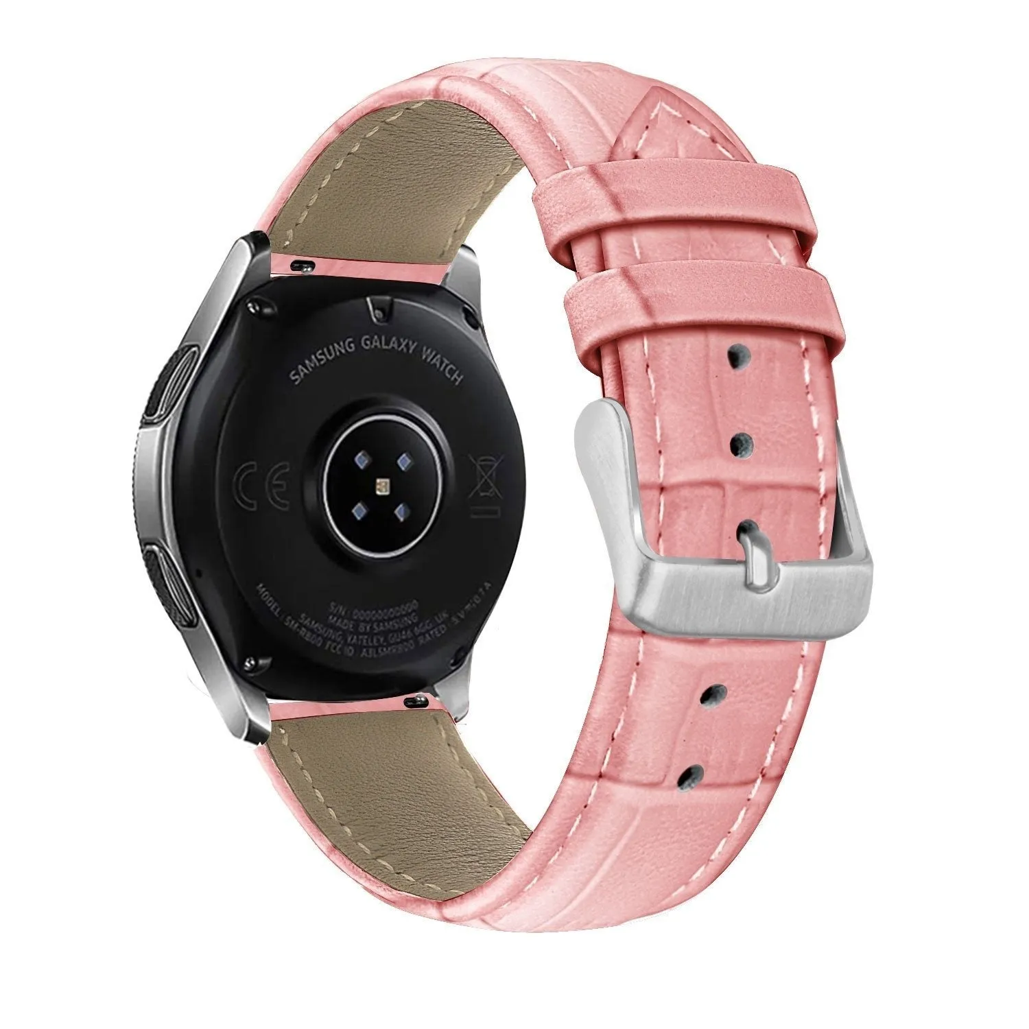 Customer Favorite Amazfit GTS 2 Leather Strap Crocodile Grain (Grey/Pink)  Going Fast!