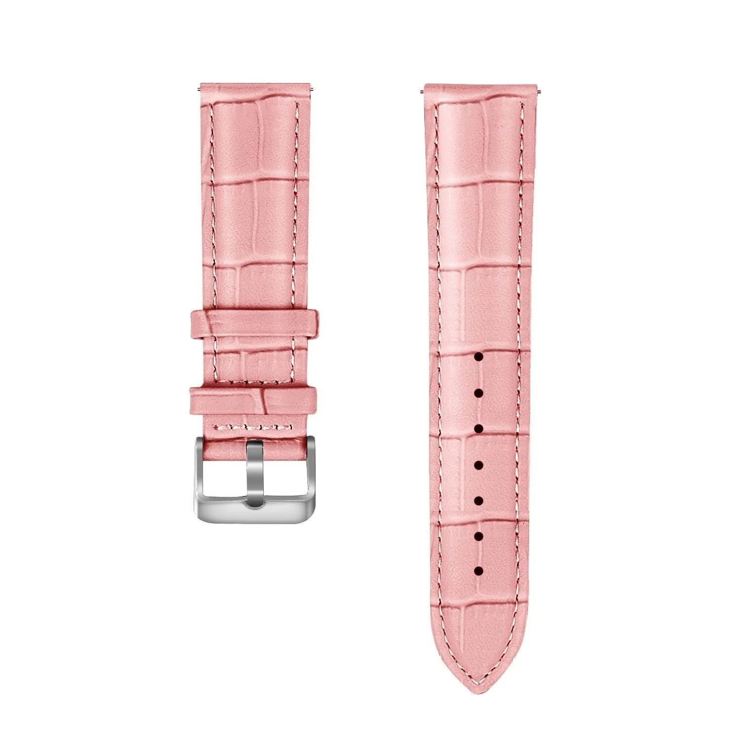 Customer Favorite Amazfit GTS 2 Leather Strap Crocodile Grain (Grey/Pink)  Going Fast!