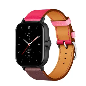 Customer Favorite Amazfit GTS 2 Leather Strap (Pink/Red Brown)  Dont Miss Out!