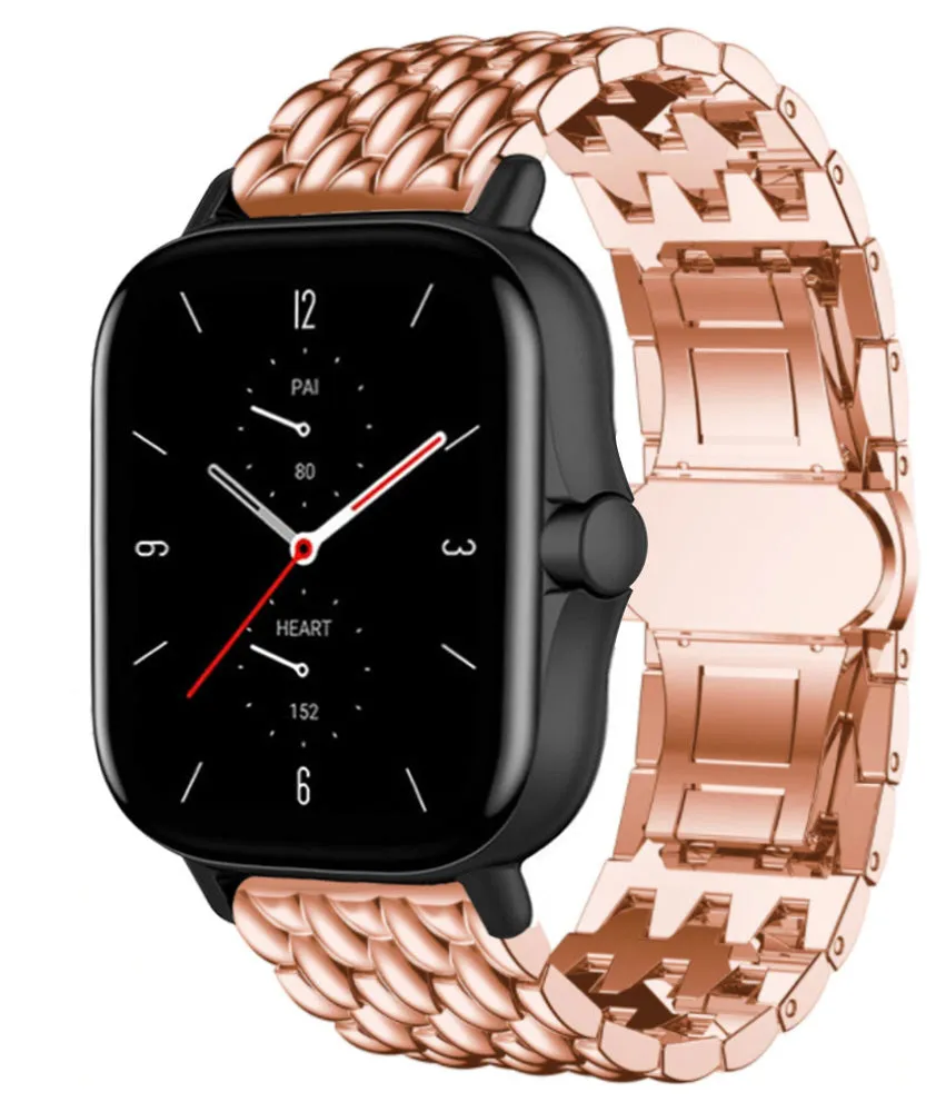 Customer Favorite Amazfit GTS 2 Steel Dragon Strap (Rose Gold)  Limited Availability!