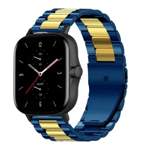 Customer Favorite Amazfit GTS 2 Steel Strap (Blue/Gold)  Today Only!