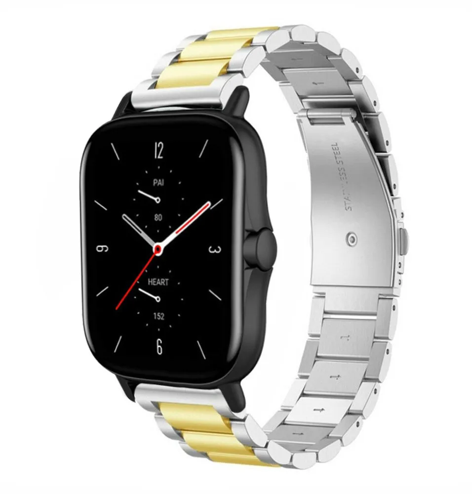 Customer Favorite Amazfit GTS 2 Steel Strap (Silver/Gold)  Last Chance!