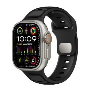 Customer Favorite Apple Watch Premium Outdoor Silicone Strap (Black/Black)  Last Chance!