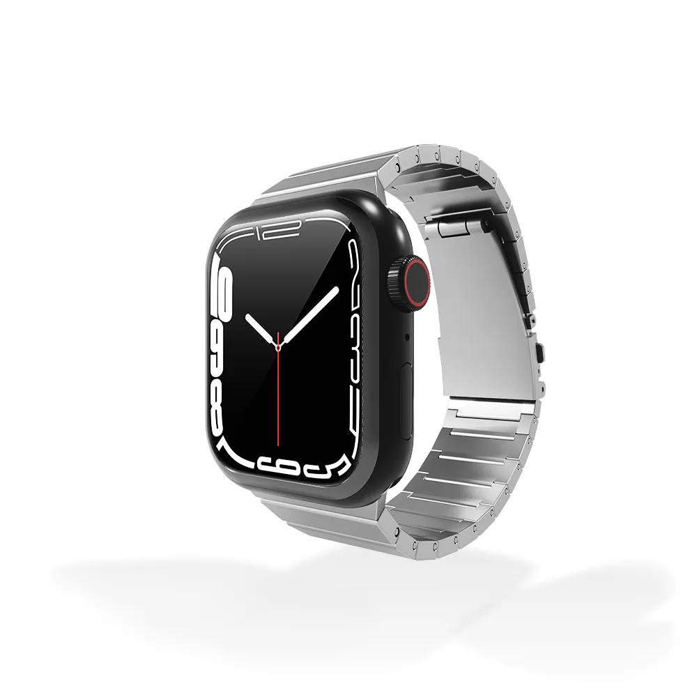 Customer Favorite Apple Watch Premium Titanium Strap (Silver)  Ends Soon!