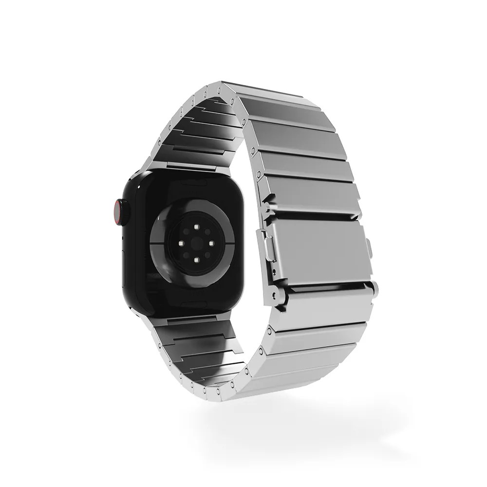 Customer Favorite Apple Watch Premium Titanium Strap (Silver)  Ends Soon!