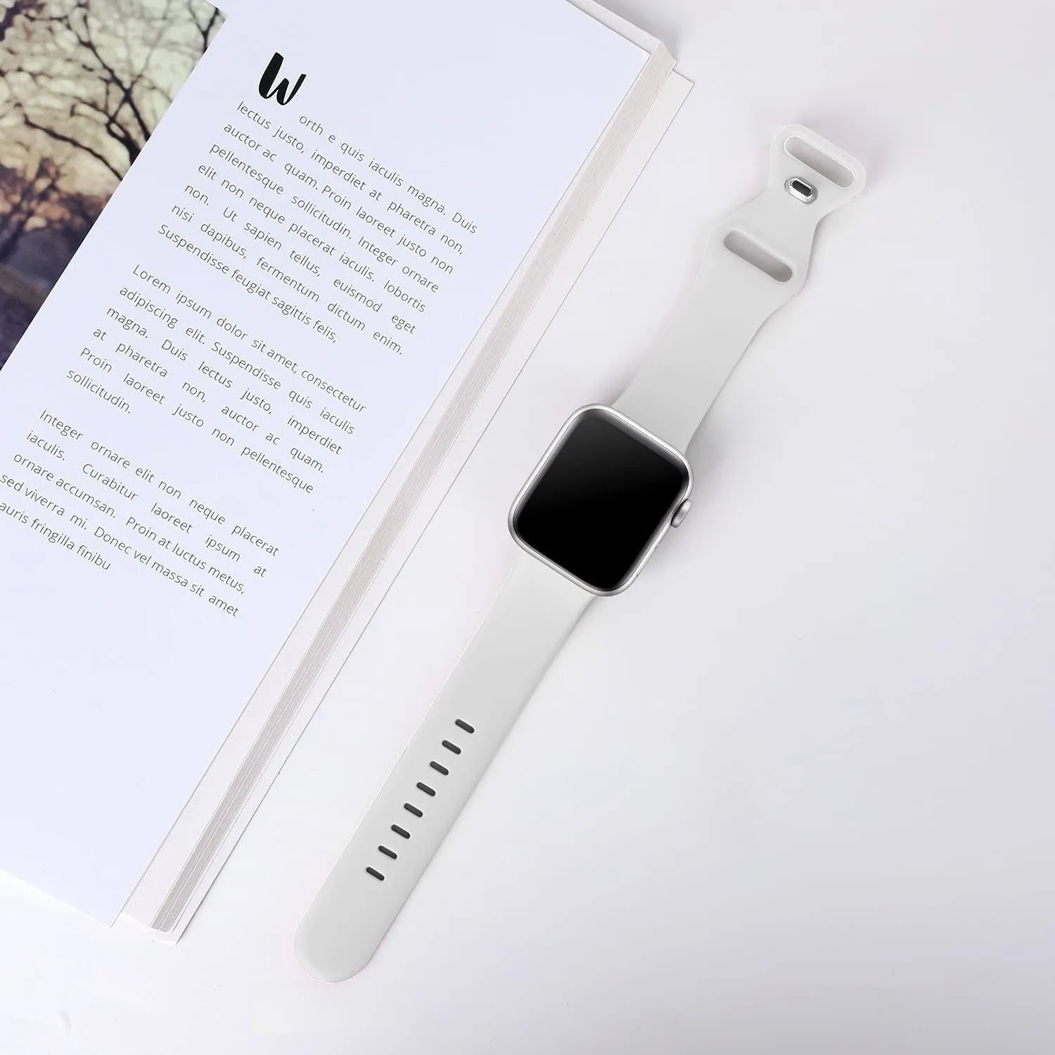 Customer Favorite Apple Watch Silicone Strap Classic (White)  Almost Gone!