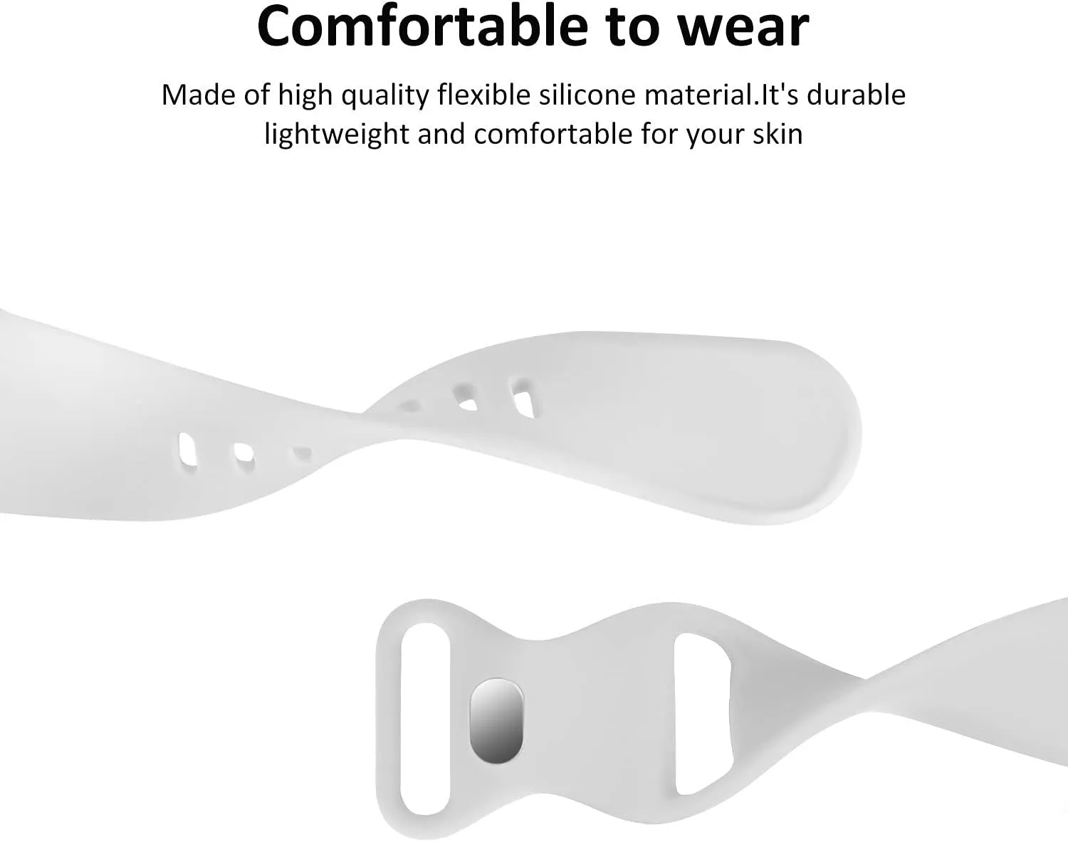Customer Favorite Apple Watch Silicone Strap Classic (White)  Almost Gone!