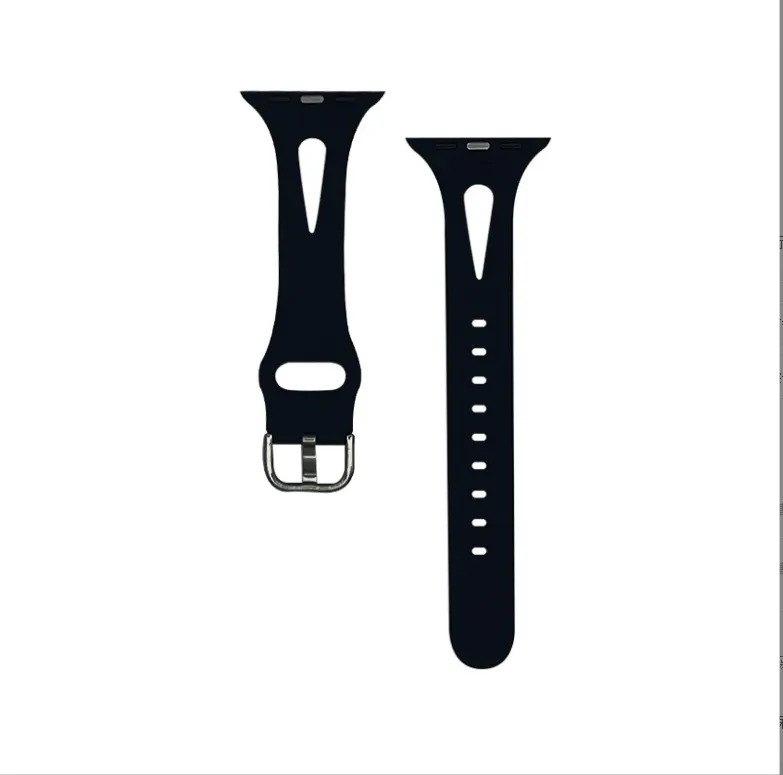 Customer Favorite Apple Watch Slim Silicone Strap (Black)  Going Fast!