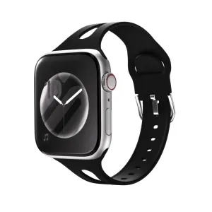 Customer Favorite Apple Watch Slim Silicone Strap (Black)  Going Fast!