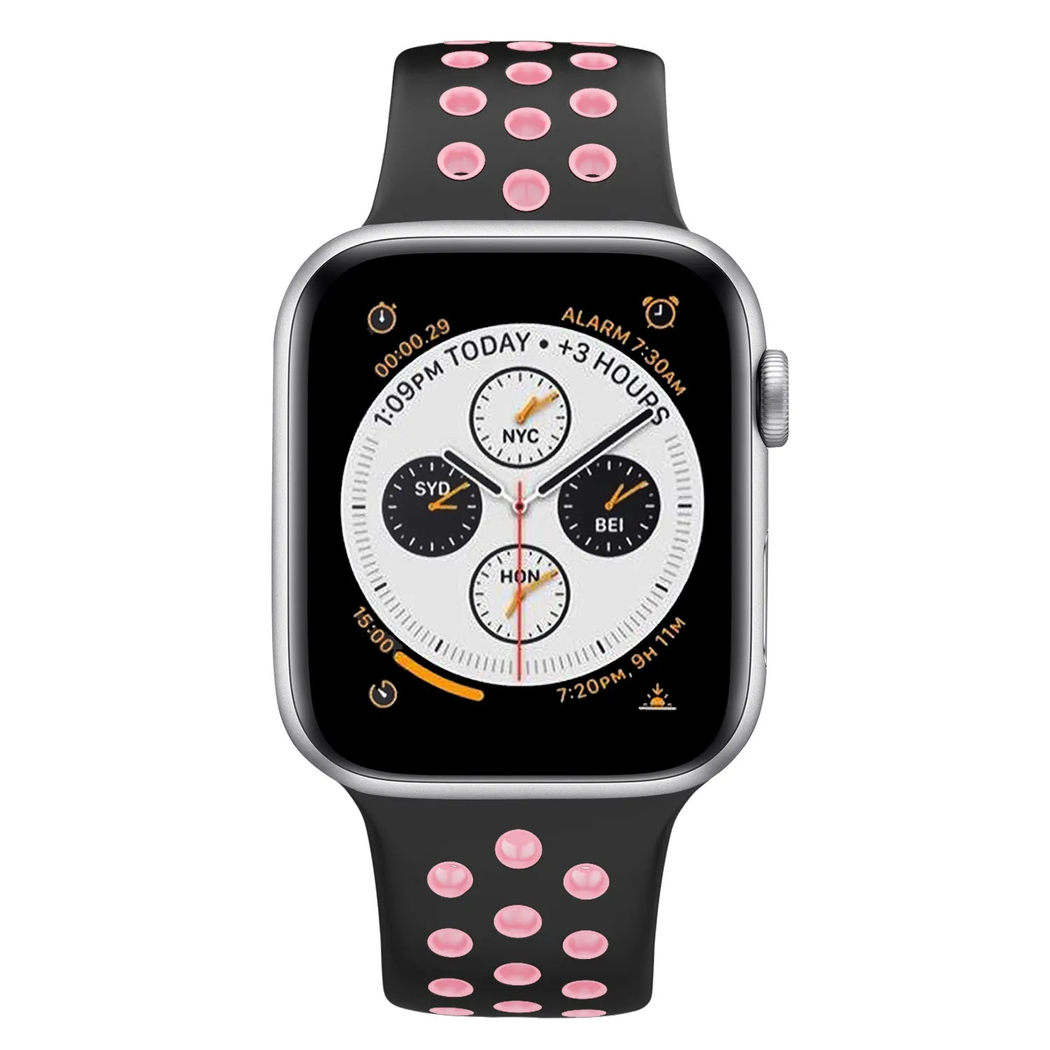 Customer Favorite Apple Watch Sport Strap Classic (Black/Pink)  Last Chance!