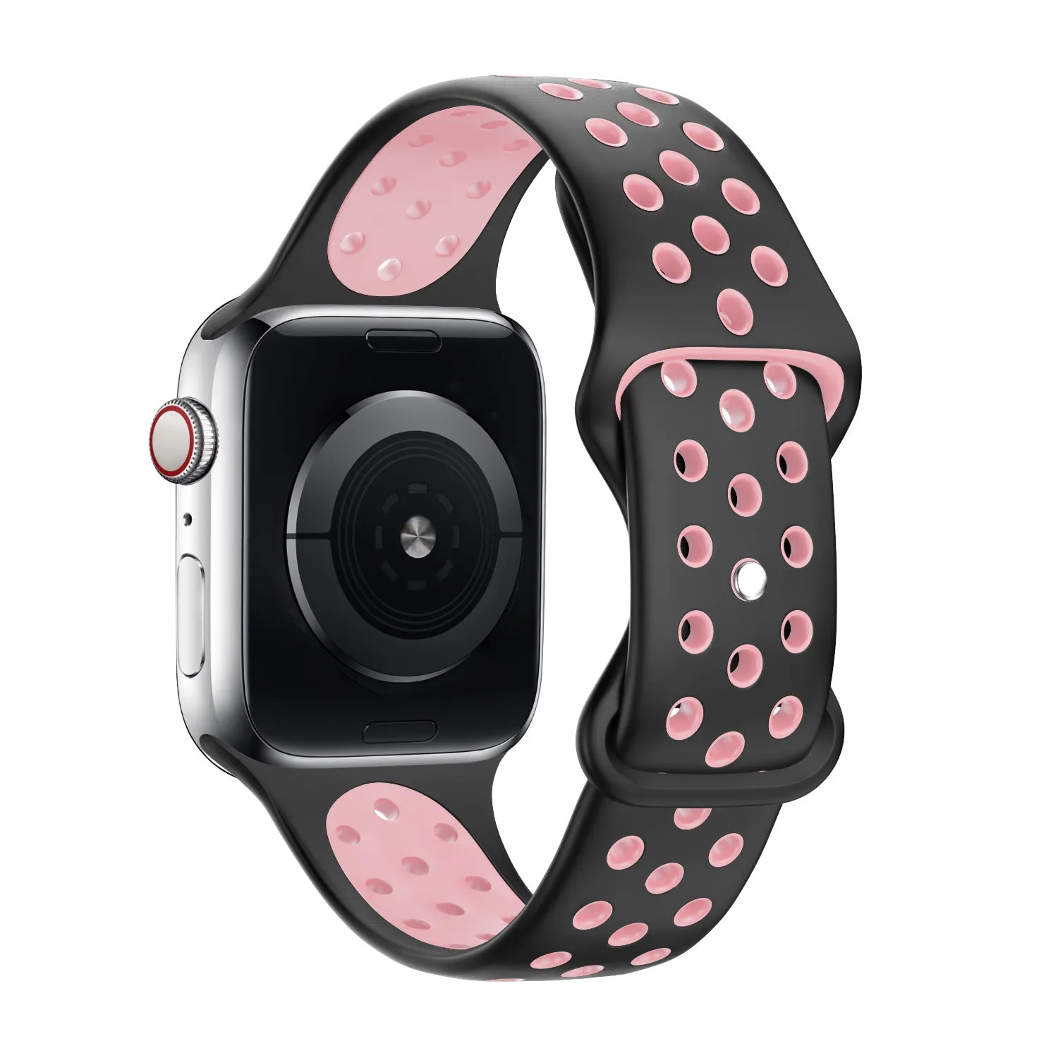 Customer Favorite Apple Watch Sport Strap Classic (Black/Pink)  Last Chance!