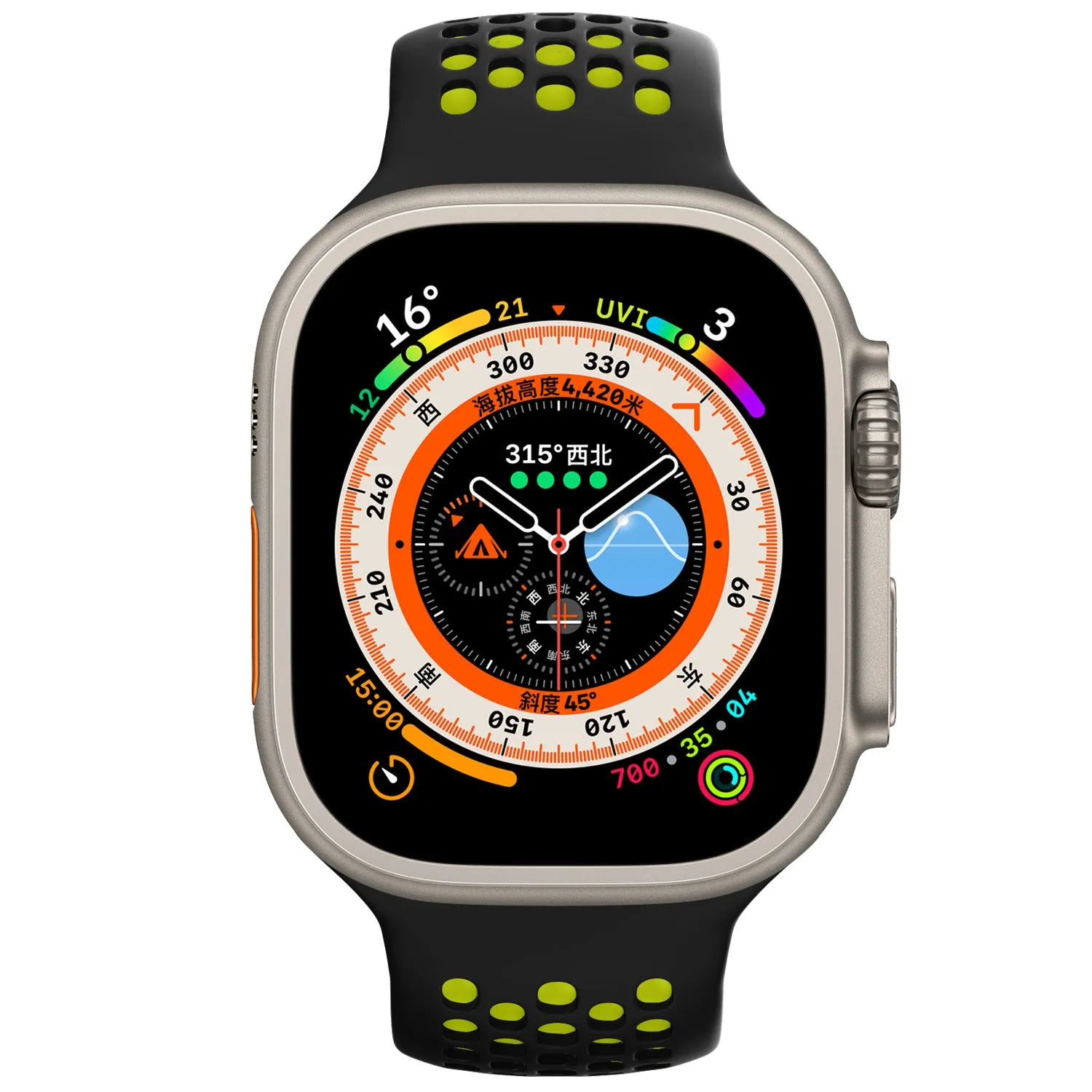 Customer Favorite Apple Watch Sport Strap with Buckle (Black/Yellow)  Almost Sold Out!