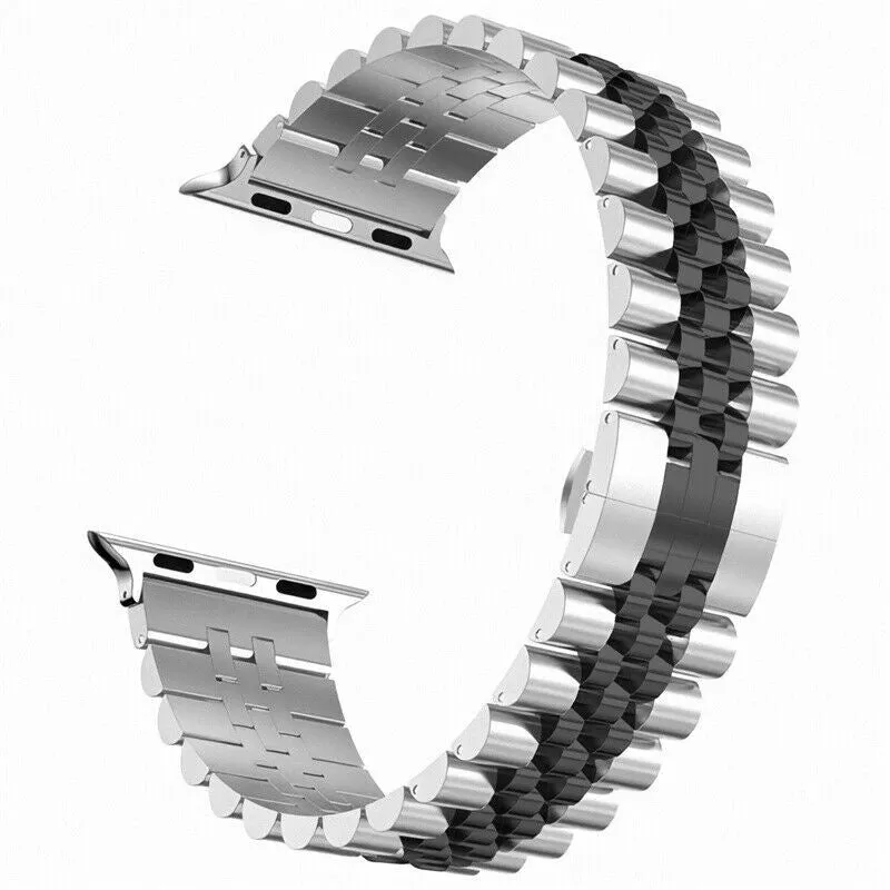 Customer Favorite Apple Watch Steel Strap Jubilee (Silver/Black)  Limited Availability!
