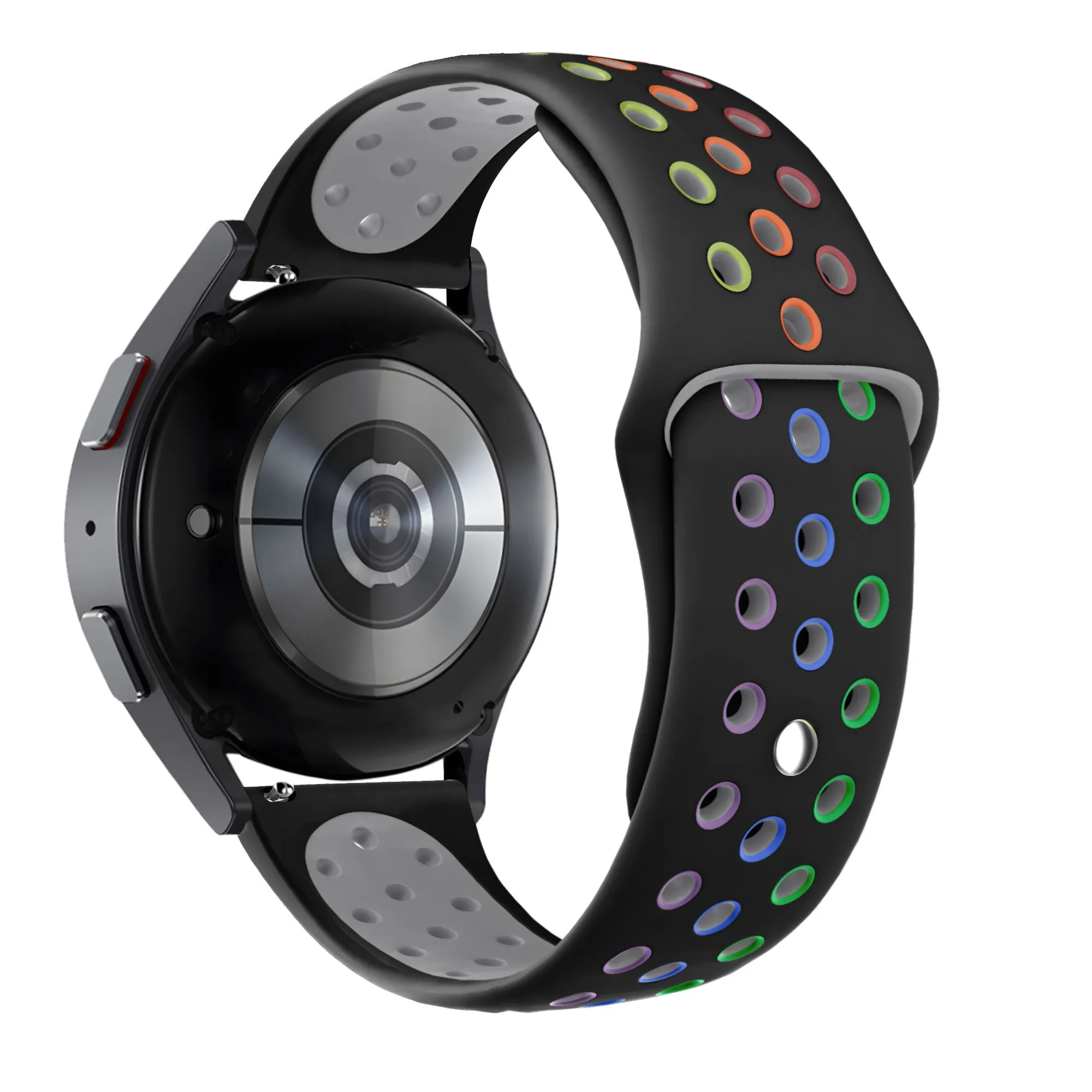 Customer Favorite Bandz Amazfit GTS 2 Sport Strap 'Deluxe' (Black/Rainbow)  Stylish & Comfortable