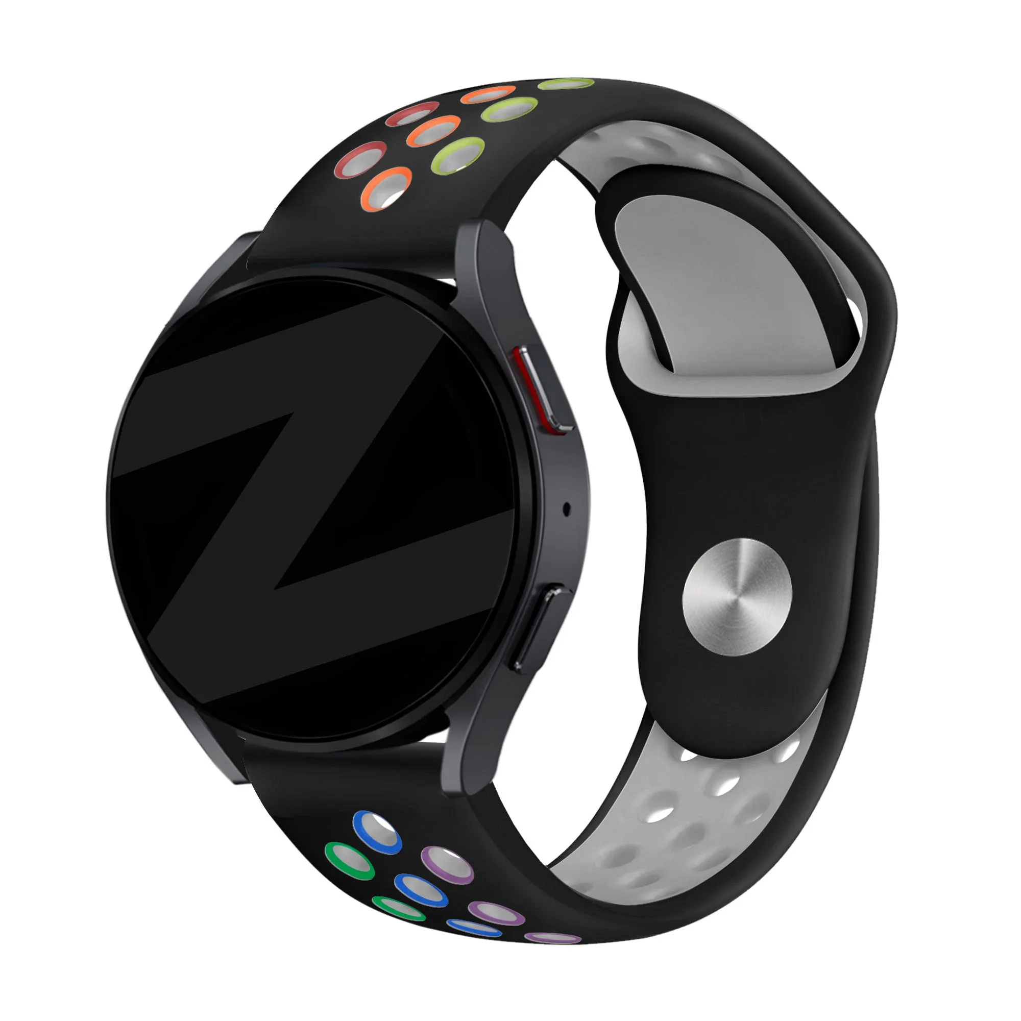 Customer Favorite Bandz Amazfit GTS 2 Sport Strap 'Deluxe' (Black/Rainbow)  Stylish & Comfortable
