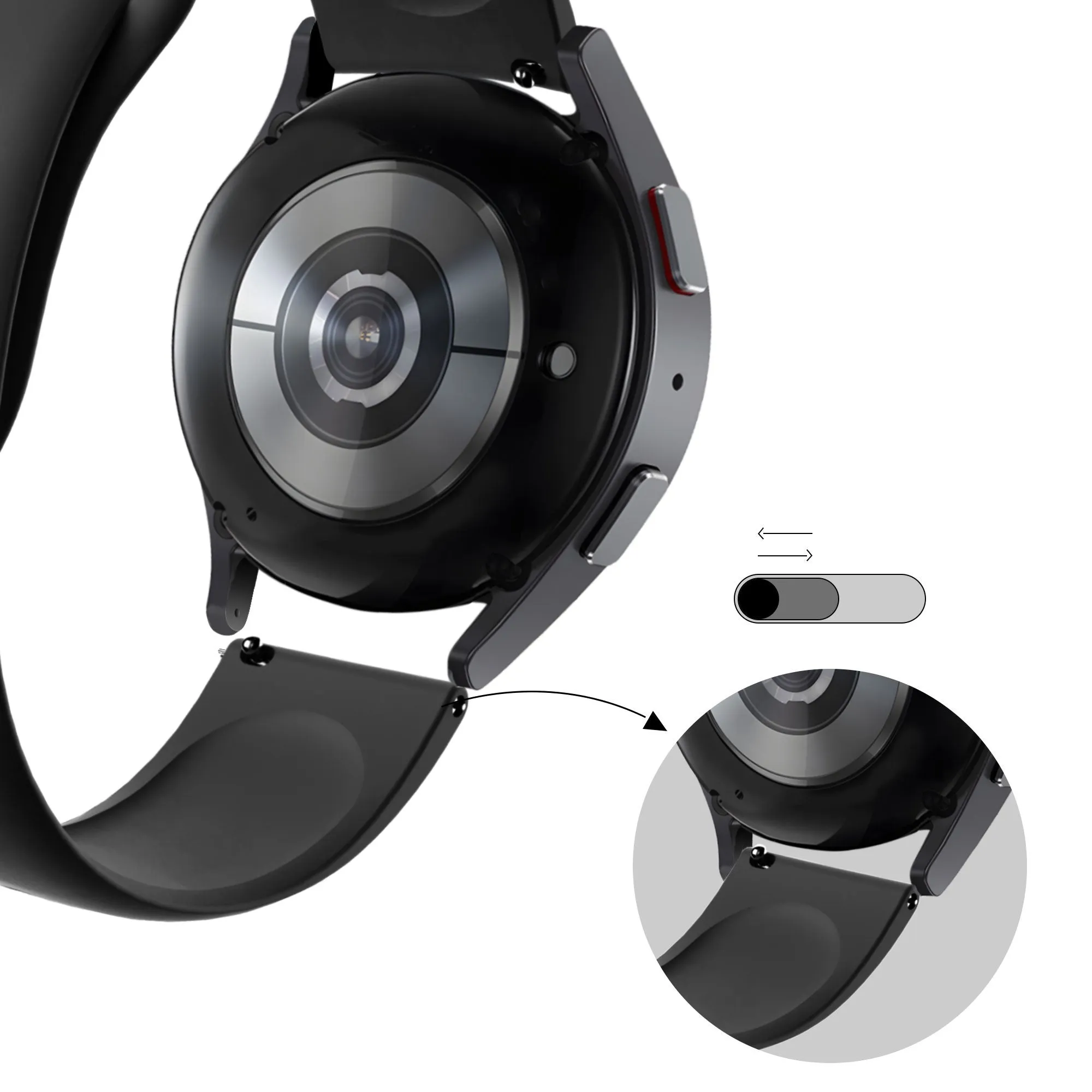Customer Favorite Bandz Amazfit GTS 4 (Mini) Sport Strap 'Deluxe' (Black)  Today Only!