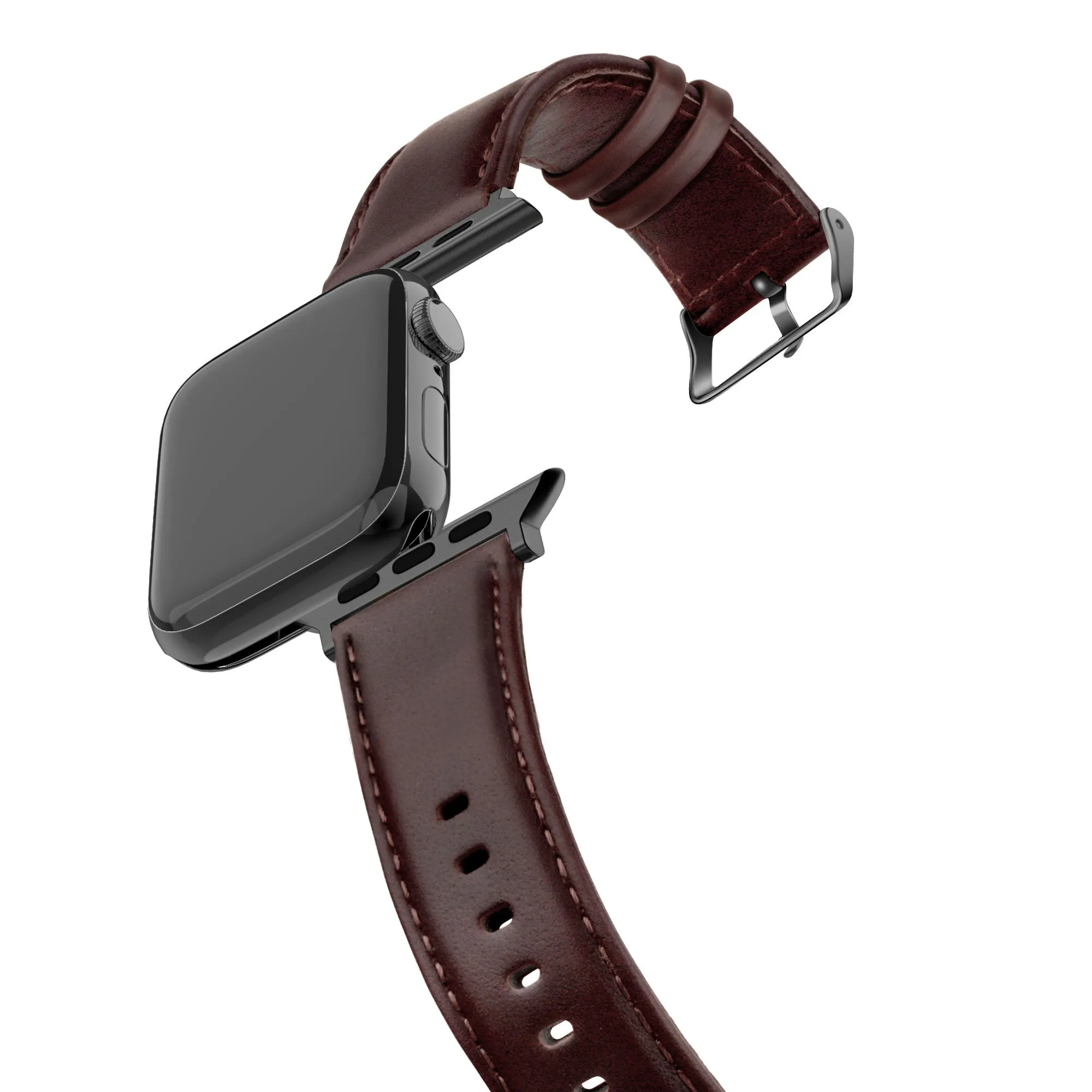Customer Favorite Bandz Apple Watch Genuine Leather Strap (Dark Brown)  Limited Release!