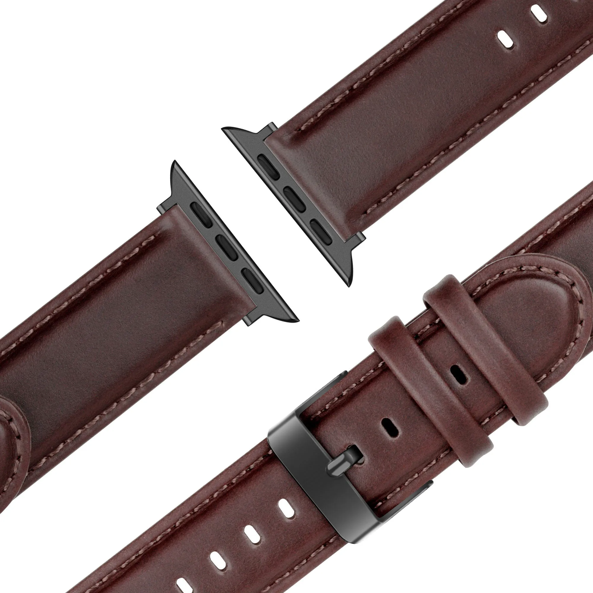 Customer Favorite Bandz Apple Watch Genuine Leather Strap (Dark Brown)  Limited Release!